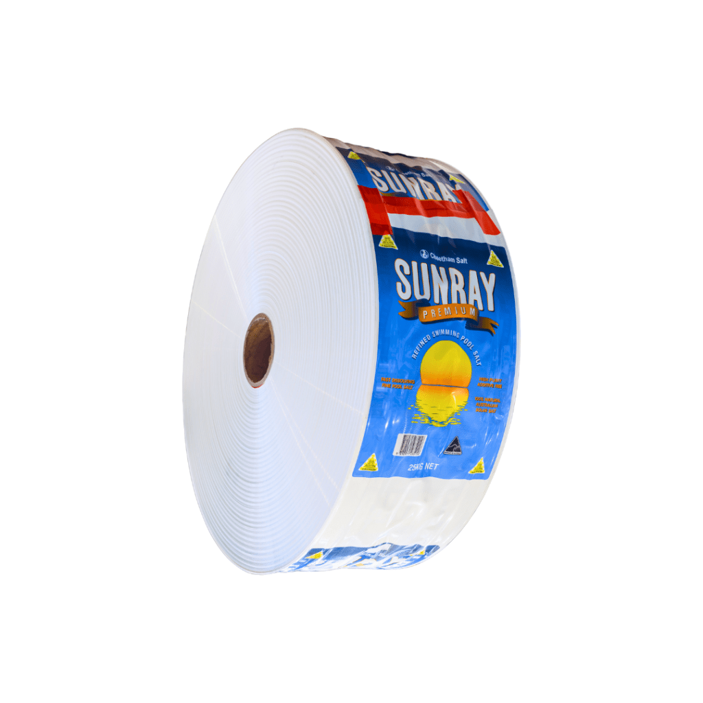 Tubular FFS Film used in high-speed form seal with barrier protection for bagging lines.