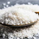 Moisture-resistant food packaging with salt crystals showing freshness and product protection.